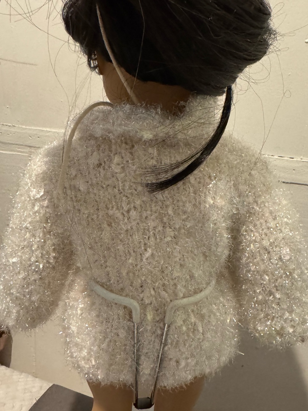 Vintage Pleasant Company American Girl Sparkly White Snowball Sweater Lot - Picture 2 of 5